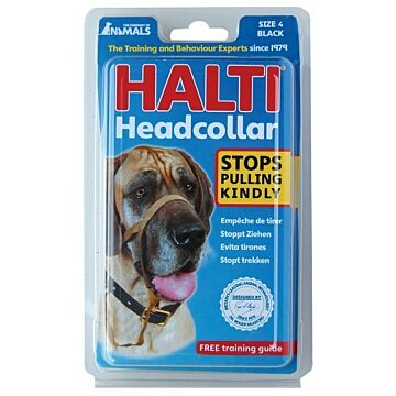 Company Of Animals Halti Headcollar - Black - Size 4
