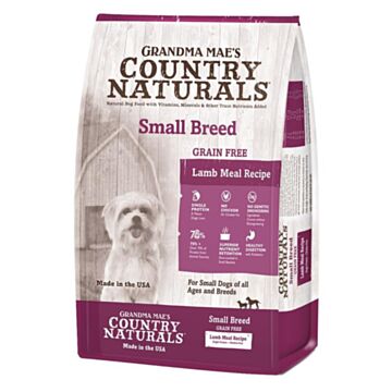 Country Naturals Dog Food - Medium & Small Breed - Grain Free Lamb 4lb