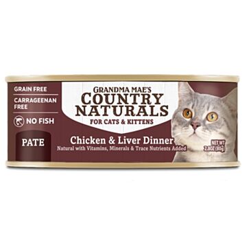 Country Naturals Cat Canned Food - Grain Free - Chicken & Vegetable Dinner
