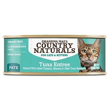 Country Naturals Cat Canned Food - Grain Free - Tuna Pate 2.8oz