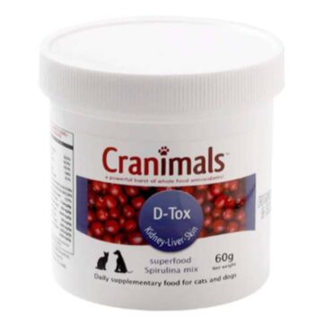 Cranimals Cat & Dog Supplement - D-Tox - Kidney & Liver & Skin Care 60g