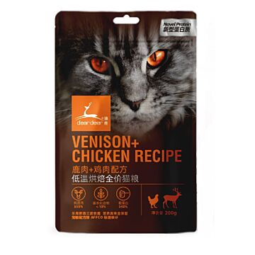 dear deer Cat Food - Oven Baked Venison & Chicken 200g