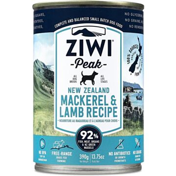 Ziwipeak Daily Dog Canned Food - Mackerel & Lamb 13.75oz
