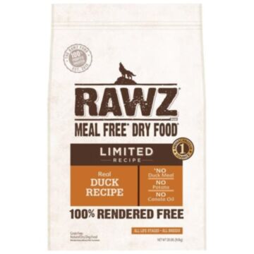 Rawz Limited Ingredient Diet Dog Food - Duck 20lb