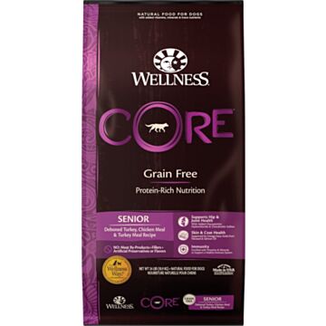 Wellness CORE Grain Free Dog Food - Senior - Turkey & Chicken 4lb