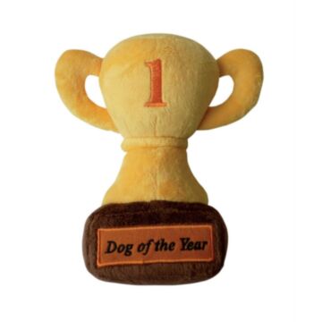 Doggie Goodie Dog Plush Toy With Squeaker - Number One Dog Trophy