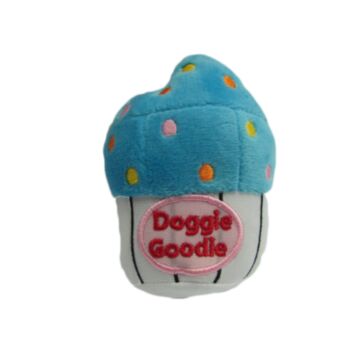 Doggie Goodie Dog Plush Toy With Squeaker - Royal Cup Cake
