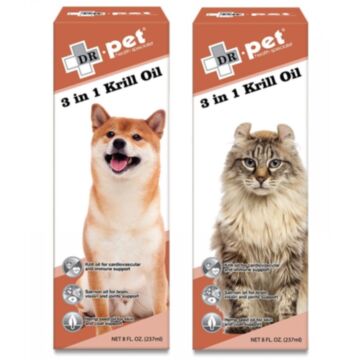 Dr Pet 3 in 1 Krill Oil for Cats & Dogs 237ml