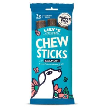 Lilys Kitchen Dog Treat - Chew Sticks with Salmon 120g