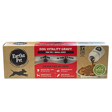 Earthz Pet Dog Supplement for Small Breed - New Zealand Beef Vitality Gravy 35ml x 5pc