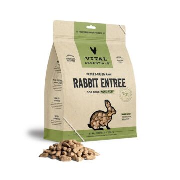 Vital Essentials Dog Food - Freeze-Dried Mini Nibs - Rabbit 25oz