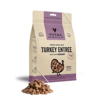 Vital Essentials Dog Food - Freeze-Dried Mini Nibs - Turkey 14oz