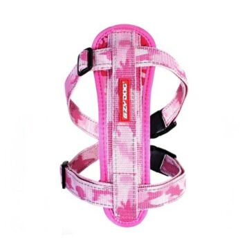 EZYDOG - Chest Plate Dog Harness - Pink Camo