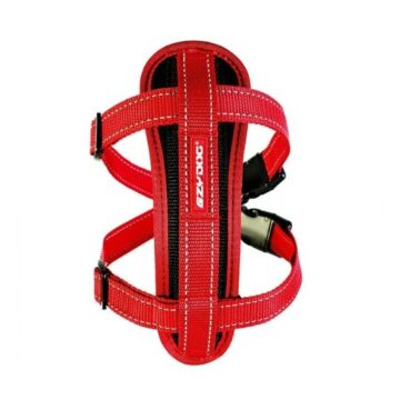 EZYDOG - Chest Plate Dog Harness - Red XXS