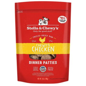 Stella & Chewys Dog Food - Freeze-Dried Dinner Patties - Chicken 25oz