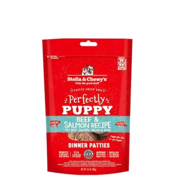 Stella & Chewys Puppy Food - Freeze-Dried Puppy Patties - Beef & Salmon
