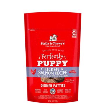 Stella & Chewys Puppy Food - Freeze-Dried Perfectly Puppy Patties - Chicken & Salmon