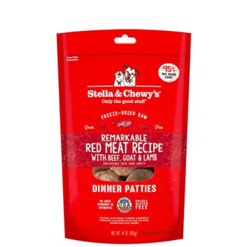 Stella & Chewys Dog Food - Freeze-Dried Dinner Patties - Remarkable Red Meat