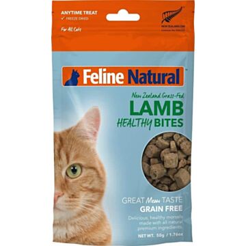 Feline Natural Cat Treat - Freeze Dried Healthy Bites - Lamb 50g