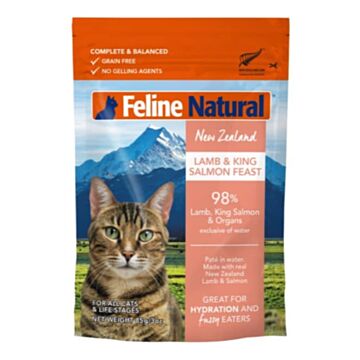 Feline Natural Cat Pouch - Lamb & King Salmon 85g