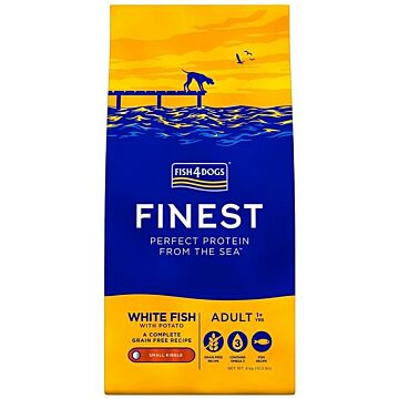 Fish4Dogs Finest Dog Food - Small Bites - White Fish With Potato
