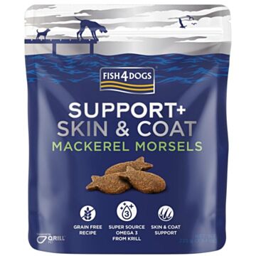 Fish4Dogs Dog Treat - Mackerel Morsels - Coat Skin & Joint 225g