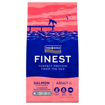 Fish4Dogs Complete Gluten Free Dog Dry Food - Finest Salmon Large Bites