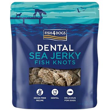 Fish4Dogs Dog Dental Treat - Sea Jerky Fish Knots 100g