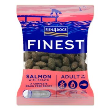 Fish4Dogs Finest Dog Food - Large Bites - Salmon 75g (Trial Pack)