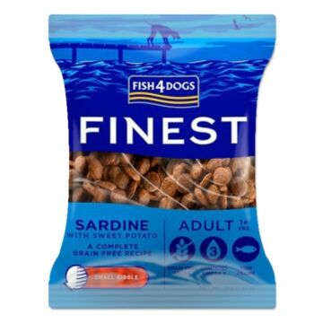 Fish4Dogs Finest Dog Food - Small Bites - Sardine with Sweet Potato 75g (Trial Pack)