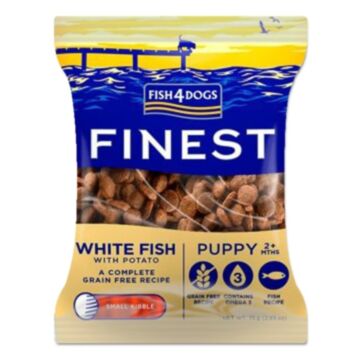 Fish4Dogs Finest Puppy Food - Small Breed - White Fish with Potato 75g (Trial Pack)