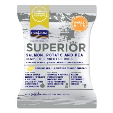 Fish4Dogs Superior Grain Free Weight Control & Senior Dog Food - Small Bite - Salmon 75g (Trial Pack)