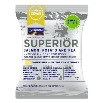 Fish4Dogs Superior Grain Free Puppy Food - Small Bite - Salmon 75g (Trial Pack)