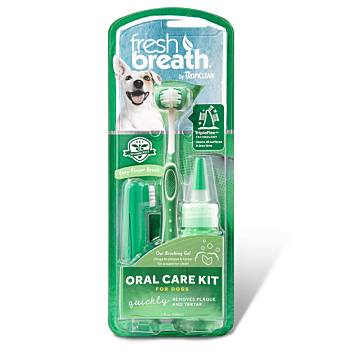 Tropiclean Fresh Breath Oral Care Kit for Dogs 2fl oz