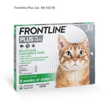 FRONTLINE Plus for Cats & Kittens 8 Weeks or Older - 3 Applications