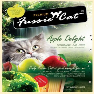 fussie cat cat litter apple delight 5L