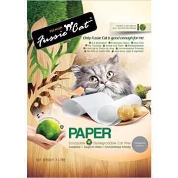 fussie cat cat litter paper 7L
