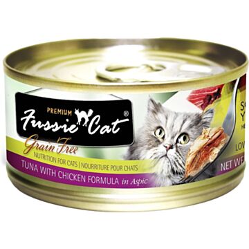 Fussie Cat Black Label Premium Canned Food - Tuna with Chicken (80g)