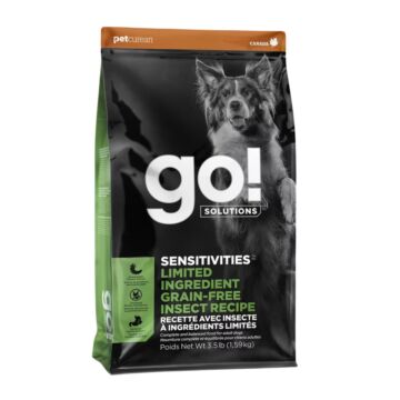 GO! SOLUTIONS Dog Food - Sensitive Grain Free Limited Ingredient Insect 3.5lb