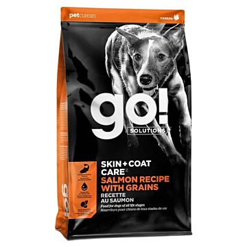 Go! SOLUTIONS Dog Food - Skin & Coat Care - Salmon With Grains