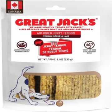 Great Jacks Dog Treat - Air Dried Beef Jerky Tender Bars 230g