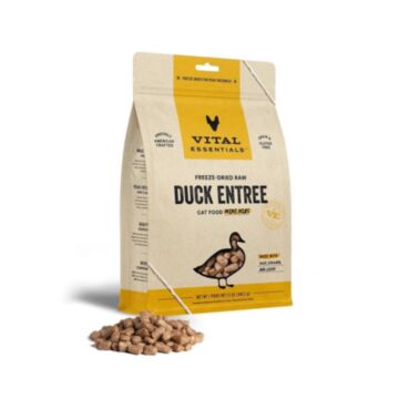 Vital Essentials Cat Food - Freeze-Dried Mini Nibs - Duck 12oz