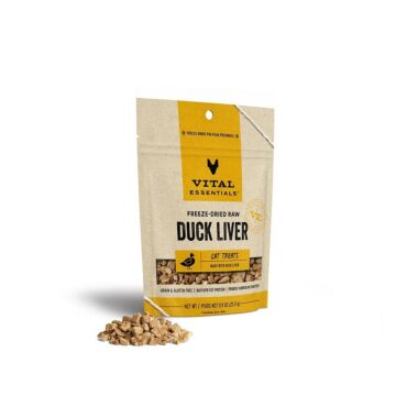 Vital Essentials Cat Treat - Freeze Dried Duck Liver 0.9oz