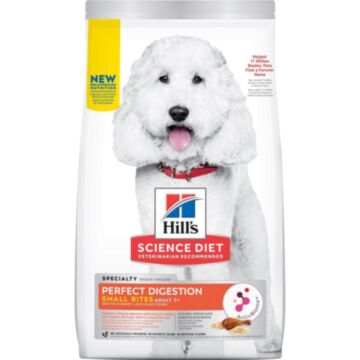 Hills Science Diet Dog Food - Perfect Digestion Small Bites Adult 7+ 3.5lb