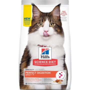 Hills Science Diet Cat Food - Perfect Digestion Chicken, Brown Rice & Whole Oats 3.5lb