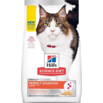 Hills Science Diet Cat Food - Perfect Digestion Salmon, Brown Rice & Whole Oats 3.5lb