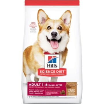 Hills Science Diet Dog Food - Adult Small Bites - Lamb & Rice 15.5lb