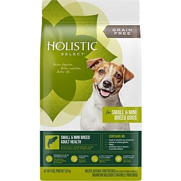 Holistic Select Dog Food - Small & Mini Adult - Anchovy Sardine & Chicken 4lb