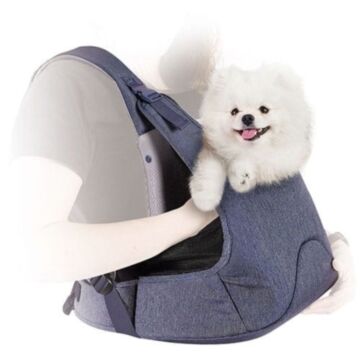 IBIYAYA Hug Pack Dog Sling Carrier - Denim Blue