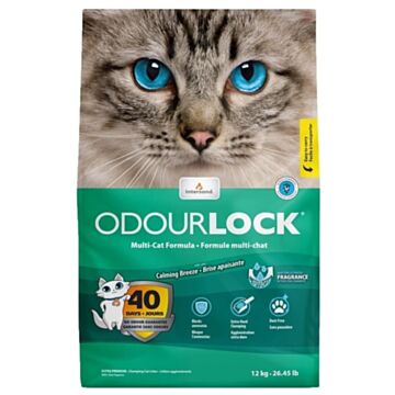 Intersand Ultra Premium Odour Lock Clumping Cat Litter - Calming Breeze Scent 12kg